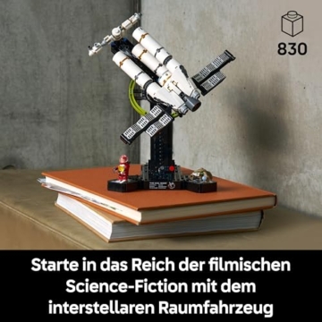 LEGO Icons Der Astronaut - Miniatur Raumschiff Modellbau für Erwachsene - Austellungsset inkl. Ryland Grace Minifigur & Rocky Figur - Science Fiction Geschenk für Film- und Buchfans - 11389 - 2