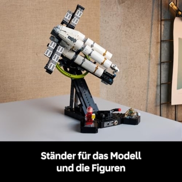 LEGO Icons Der Astronaut - Miniatur Raumschiff Modellbau für Erwachsene - Austellungsset inkl. Ryland Grace Minifigur & Rocky Figur - Science Fiction Geschenk für Film- und Buchfans - 11389 - 6