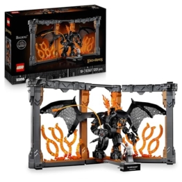 LEGO Icons Der Herr der Ringe: Balrog Bücherstütze - DIY Bücherregal Deko mit Gandalf dem Grauen Minifigur & Drachenfigur - Sammlerstück & Geschenk für Fans - 10367 - 1