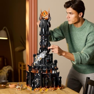 LEGO Icons Der Herr der Ringe: Barad-dûr, Bauset für Erwachsene mit den Minifiguren Sauron, Gothmog, Ork, Frodo, Sam und Gollum, Erinnerungsstück zum Film, Sammlerstück für Fans 10333 - 8