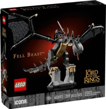 Lego Icons Der Herr der Ringe Fell Beast 40693 Bauset für Erwachsene, mit Nazgûl Minifigur und Osgiliath Display, 269 Teile - 3