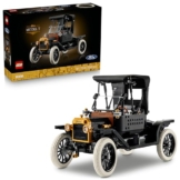 LEGO Icons Ford Model T - Retro Auto Modellbau für Erwachsene - Sammler Ausstellungsset mit Stofffaltdach, hohen Rädern & geteilter Windschutzscheibe - Geschenk für Fans klassischer Fahrzeuge - 11376 - 1