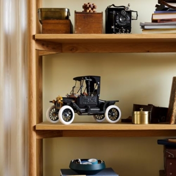 LEGO Icons Ford Model T - Retro Auto Modellbau für Erwachsene - Sammler Ausstellungsset mit Stofffaltdach, hohen Rädern & geteilter Windschutzscheibe - Geschenk für Fans klassischer Fahrzeuge - 11376 - 3