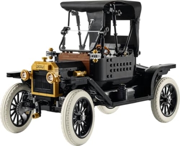 LEGO Icons Ford Model T - Retro Auto Modellbau für Erwachsene - Sammler Ausstellungsset mit Stofffaltdach, hohen Rädern & geteilter Windschutzscheibe - Geschenk für Fans klassischer Fahrzeuge - 11376 - 7