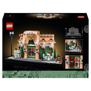 LEGO Icons Französisches Café - Deko fürs Wohnzimmer oder Büro - Bauset für Erwachsene inkl. pittoresker Fassade, aufgehängten Blumentöpfen und Stühlen - Geschenk für Männer & Frauen 10362 - 7