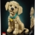 LEGO Icons Golden Retriever Welpe - Modellbau für Erwachsene - 3D Tierfigur zum Ausstellen mit Halsband & Medaille - DIY Deko für Regal oder Schreibtisch - Geschenkidee für Kunst- & Bastelfans - 11384 - 4