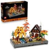 LEGO Icons Herbstlicher Landhausgarten - umgestaltbare Schreibtischdeko für Erwachsene - Tiere Minifiguren - Modellbau im Landhausstil - Kreatives Bauset - Geschenk für Männer & Frauen - 11372 - 1
