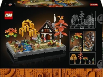 LEGO Icons Herbstlicher Landhausgarten - umgestaltbare Schreibtischdeko für Erwachsene - Tiere Minifiguren - Modellbau im Landhausstil - Kreatives Bauset - Geschenk für Männer & Frauen - 11372 - 9