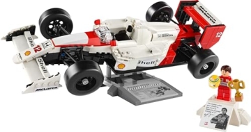 LEGO Icons McLaren MP4/4 & Ayrton Senna Modellauto Set, F1 Rennwagen Bausatz für Erwachsene mit Rennfahrer Mini-Figur, Sammlerstück, Geschenk-Idee zum Geburtstag für Männer, Frauen, Ihn & Sie 10330 - 11