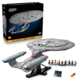 LEGO Icons Star Trek: U.S.S. Enterprise NCC-1701-D - Bauset für Erwachsene - 2 Shuttlepods, Trennfunktion & 9 Minifiguren mit Jean-Luc Picard & William Riker - Geschenk für Männer und Frauen - 10356 - 1
