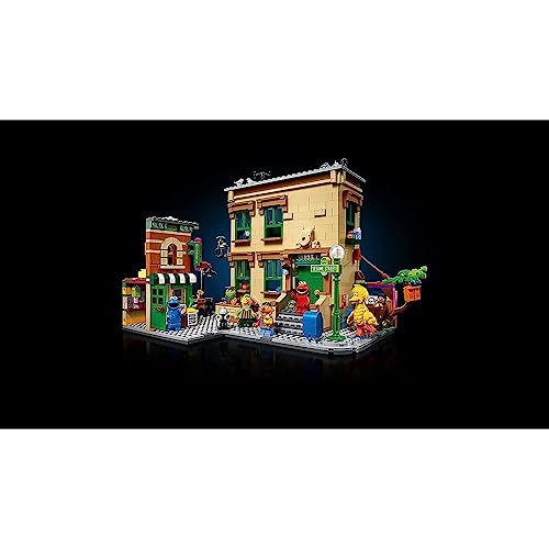 Lego Ideas 123 Bausatz Sesamstraße 21324, tolles BAU- und Schaumodell für Erwachsene mit Elmo, Keksmonster, Oscar The Grouch, Bert, Ernie und Big Bird, New 2021 (1.367 Teile) - 3