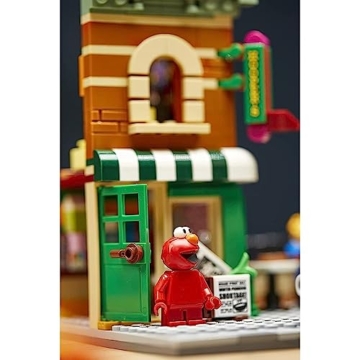 Lego Ideas 123 Bausatz Sesamstraße 21324, tolles BAU- und Schaumodell für Erwachsene mit Elmo, Keksmonster, Oscar The Grouch, Bert, Ernie und Big Bird, New 2021 (1.367 Teile) - 9