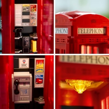 LEGO Ideas 21347 Londoner Telefonzelle, Heimdekoration für Anglophile - 5