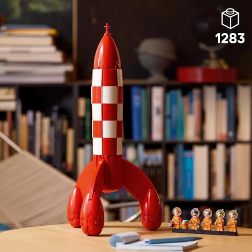 LEGO Ideas Die Mondrakete von Tintin - Raumschiff Modellbau für Erwachsene - Set zum Ausstellen mit 5 Minifiguren und der Hundefigur Struppi für DIY Deko - Geschenkidee für Fans - 21367 - 3