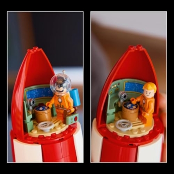 LEGO Ideas Die Mondrakete von Tintin - Raumschiff Modellbau für Erwachsene - Set zum Ausstellen mit 5 Minifiguren und der Hundefigur Struppi für DIY Deko - Geschenkidee für Fans - 21367 - 8