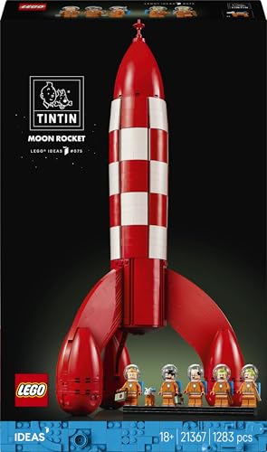 LEGO Ideas Die Mondrakete von Tintin - Raumschiff Modellbau für Erwachsene - Set zum Ausstellen mit 5 Minifiguren und der Hundefigur Struppi für DIY Deko - Geschenkidee für Fans - 21367 - 10