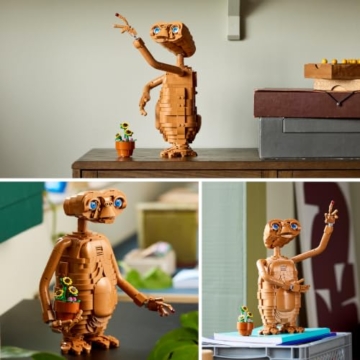LEGO Ideas E.T. the Extra-Terrestrial - Modellbau für Erwachsene inklusive Alien Figur, künstlichen Topfpflanzen & Leuchtstein - Nostalgisches Geschenk für Sci-Fi Filmfans - 21370 - 3