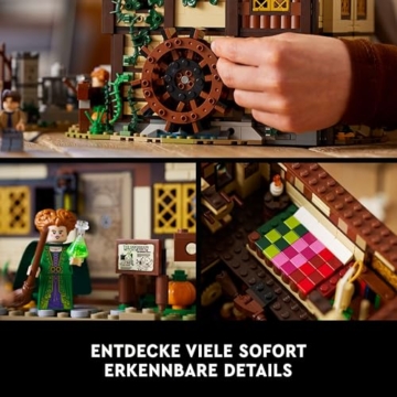 LEGO Ideas Hocus Pocus: Das Hexenhaus der Sanderson-Schwestern Set, Bausatz zum Sammeln für Erwachsene mit Haus, 6 Minifiguren und Zubehör, Frauen und Männer 21341 - 4