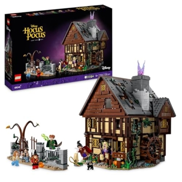 LEGO Ideas Hocus Pocus: Das Hexenhaus der Sanderson-Schwestern Set, Bausatz zum Sammeln für Erwachsene mit Haus, 6 Minifiguren und Zubehör, Frauen und Männer 21341 - 1