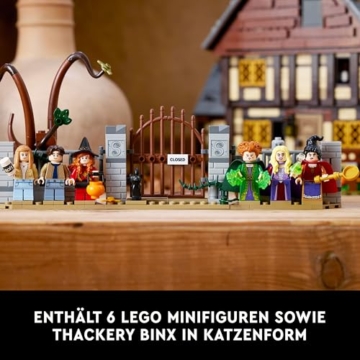 LEGO Ideas Hocus Pocus: Das Hexenhaus der Sanderson-Schwestern Set, Bausatz zum Sammeln für Erwachsene mit Haus, 6 Minifiguren und Zubehör, Frauen und Männer 21341 - 5