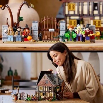 LEGO Ideas Hocus Pocus: Das Hexenhaus der Sanderson-Schwestern Set, Bausatz zum Sammeln für Erwachsene mit Haus, 6 Minifiguren und Zubehör, Frauen und Männer 21341 - 9