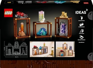 LEGO Ideas Mineraliensammlung - Set für Erwachsene - Modellbau mit Kristallelementen inkl. Amethyst, Fluorit & Tangerinquarz sowie 3 Ständern - DIY Wohn Deko Geschenkidee - 21362 - 10