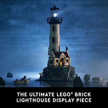 Lego Ideas Motorized Lighthouse 21335 - Modellbausatz für Erwachsene, komplett mit drehbaren Lichtern, urigem Häuschen und Einer geheimnisvollen Höhle, kreative Geschenkidee - 7