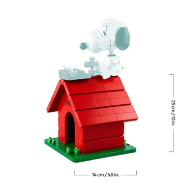 LEGO Ideas Peanuts: Snoopys Hundehütte - Modellbau für Erwachsene Snoopy und Woodstock Figuren - DIY Deko für Schreibtisch oder Regal - Geschenkidee für Fans - 21368 - 7
