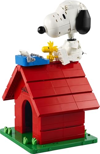 LEGO Ideas Peanuts: Snoopys Hundehütte - Modellbau für Erwachsene Snoopy und Woodstock Figuren - DIY Deko für Schreibtisch oder Regal - Geschenkidee für Fans - 21368 - 9