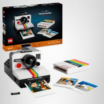 LEGO Ideas Polaroid OneStep SX-70 Kamera-Set für Erwachsene, Sammlerstück mit authentischen Details, kreative Beschäftigung, Fotografie-Geschenke für Männer, Frauen, Ihn, Sie & Teenager 21345 - 12