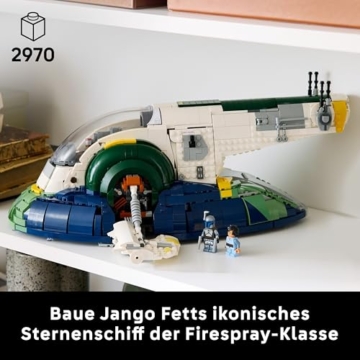 LEGO Jango Fett Starship - Starwars Slave 1 LEGO 75409, Jango Fetts Sternenschiff der Firespray-Klasse (inkl. bedruckter Fliese) - 4