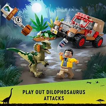 LEGO Jurassic Park 30th Aniversary 76958 - Hinterhalt des Dilophosaurus (211 Teile) - 5