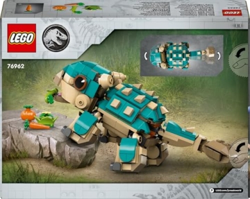 LEGO Jurassic World Baby Bumpy: Ankylosaurus, baubarer Spielzeug-Dinosaurier für Fans von Jurassic World: Neue Abenteuer, Geschenk für Jungen und Mädchen ab 7 Jahren 76962 - 12