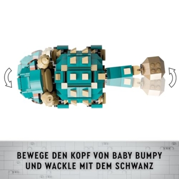 LEGO Jurassic World Baby Bumpy: Ankylosaurus, baubarer Spielzeug-Dinosaurier für Fans von Jurassic World: Neue Abenteuer, Geschenk für Jungen und Mädchen ab 7 Jahren 76962 - 3