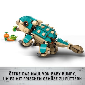 LEGO Jurassic World Baby Bumpy: Ankylosaurus, baubarer Spielzeug-Dinosaurier für Fans von Jurassic World: Neue Abenteuer, Geschenk für Jungen und Mädchen ab 7 Jahren 76962 - 4