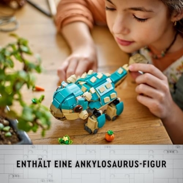 LEGO Jurassic World Baby Bumpy: Ankylosaurus, baubarer Spielzeug-Dinosaurier für Fans von Jurassic World: Neue Abenteuer, Geschenk für Jungen und Mädchen ab 7 Jahren 76962 - 6