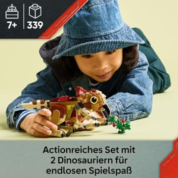 LEGO Jurassic World Babydinosaurier Dolores: Aquilops – Spielzeug-Dinosaurier zum Bauen und Spielen mit Spielpflanze – Geschenk für Kinder ab 7 Jahren und Fans des Films Die Wiedergeburt – 76970 - 2