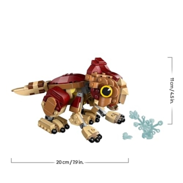 LEGO Jurassic World Babydinosaurier Dolores: Aquilops – Spielzeug-Dinosaurier zum Bauen und Spielen mit Spielpflanze – Geschenk für Kinder ab 7 Jahren und Fans des Films Die Wiedergeburt – 76970 - 9