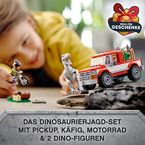 LEGO Jurassic World Blue & Beta in der Velociraptor-Falle, Spielzeugauto mit Dinosaurier Figuren, Geschenk für Kinder ab 6 Jahren 76946 - 2