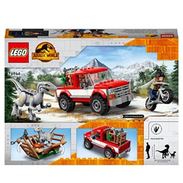 LEGO Jurassic World Blue & Beta in der Velociraptor-Falle, Spielzeugauto mit Dinosaurier Figuren, Geschenk für Kinder ab 6 Jahren 76946 - 9