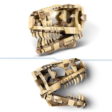 LEGO Jurassic World Dinosaurier-Fossilien: T.-rex-Kopf, Dinosaurier-Spielzeug zum Bauen, Dino-Deko fürs Kinderzimmer, T-Rex-Schädel-Skelett mit Fußabdruck, Geschenk für Jungs und Mädchen 76964 - 5