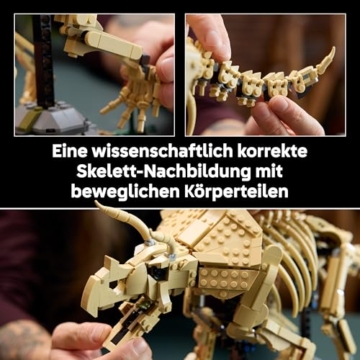 LEGO Jurassic World Dinosaurier-Fossilien: Triceratops - Modellbau für Erwachsene mit der Minifigur Dr. Gerry Harding - DIY Deko fürs Regal - Geschenkidee für Jurassic Park Fans - 77985 - 4