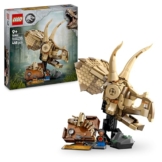 LEGO Jurassic World Dinosaurier-Fossilien: Triceratops-Schädel Modell, Dinosaurier Spielzeug für Jungen und Mädchen ab 9 Jahren, Geschenk für Kinder und Jurassic World Fans 76969 - 1