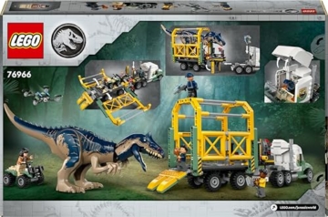 LEGO Jurassic World Dinosaurier-Missionen: Allosaurus-Transporter, Dino-Spielset, Geschenkidee für Kinder mit den Minifiguren Kenji, Darius und Yaz, für Jungen und Mädchen ab 8 Jahren 76966 - 12