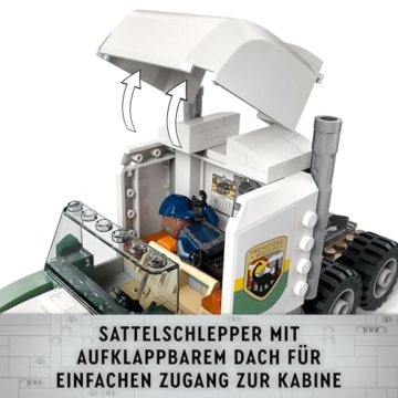 LEGO Jurassic World Dinosaurier-Missionen: Allosaurus-Transporter, Dino-Spielset, Geschenkidee für Kinder mit den Minifiguren Kenji, Darius und Yaz, für Jungen und Mädchen ab 8 Jahren 76966 - 4