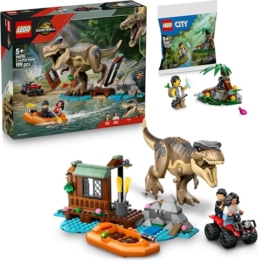 LEGO Jurassic World Flucht vor dem T.Rex - 76975 LEGO T-Rex mit Polybag-Geschenk, Jurassic Park Set Dinosaurier ab 8 Jahre - Neuheiten 2025 - 1