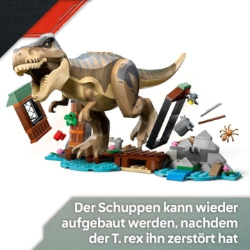 LEGO Jurassic World Flucht vor dem T.Rex – Interaktives Spielzeug mit Dinosaurier-Figur, Boot, ATV und 2 Minifiguren – Geschenk für Jungen und Mädchen ab 5 Jahren – 76975 - 5