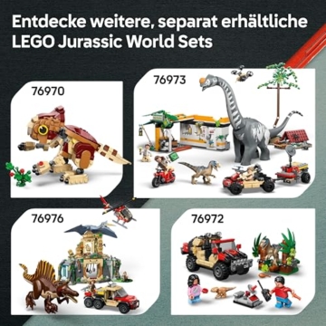 LEGO Jurassic World Flucht vor dem T.Rex – Interaktives Spielzeug mit Dinosaurier-Figur, Boot, ATV und 2 Minifiguren – Geschenk für Jungen und Mädchen ab 5 Jahren – 76975 - 7