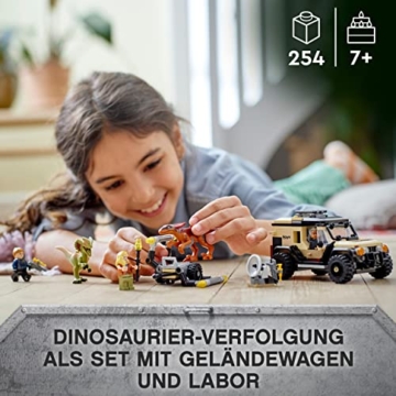 LEGO Jurassic World Pyroraptor & Dilophosaurus Transport, Dinosaurier-Spielzeug mit Off-Road-Spielzeugauto, 3 Minifiguren und 2 Dino-Figuren, für Fans von Jurassic-Park, ab 7 Jahre 76951 - 2