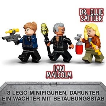 LEGO Jurassic World Pyroraptor & Dilophosaurus Transport, Dinosaurier-Spielzeug mit Off-Road-Spielzeugauto, 3 Minifiguren und 2 Dino-Figuren, für Fans von Jurassic-Park, ab 7 Jahre 76951 - 6